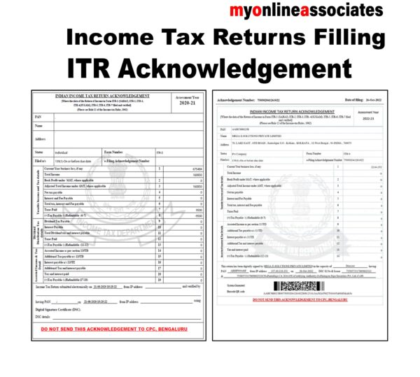 Income Tax Returns Filling (ITR File) - Except Govt. Fee.